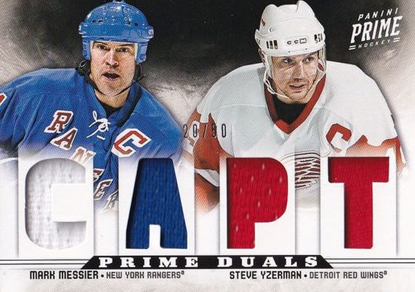 jersey karta MESSIER/YZERMAN 12-13 Prime Duals Jersey /50